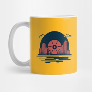 Music Disk music lover icon design Mug